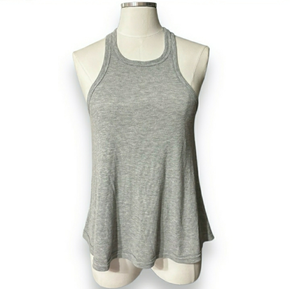 FREE PEOPLE Grey Long Beach Tank NWOT! - Picture 2 of 7